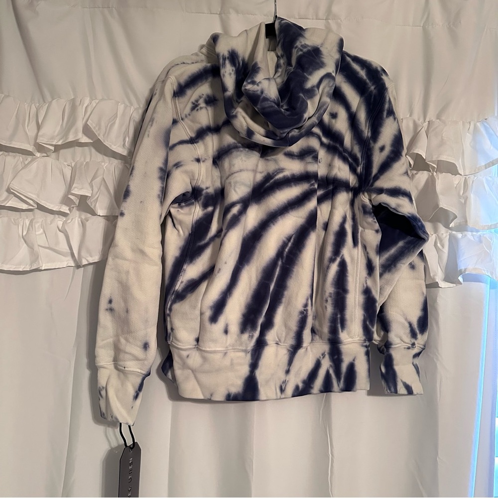 Les Tien | Blue/White TieDye Hoodie | XXS | Unisex | New in bag - Picture 6 of 6